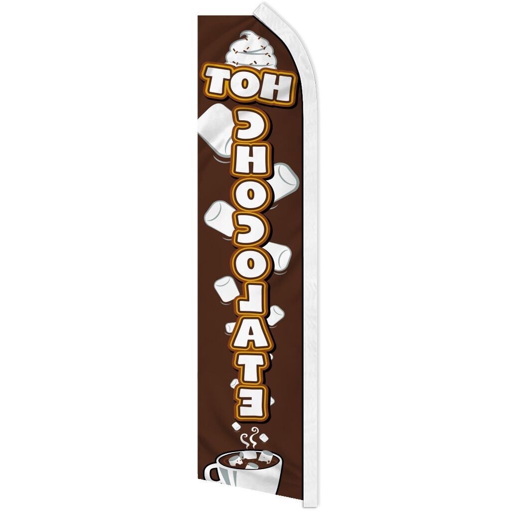 HOT CHOCOLATE advertising super flag polyester banner sign *POLE NOT INCLUDED*