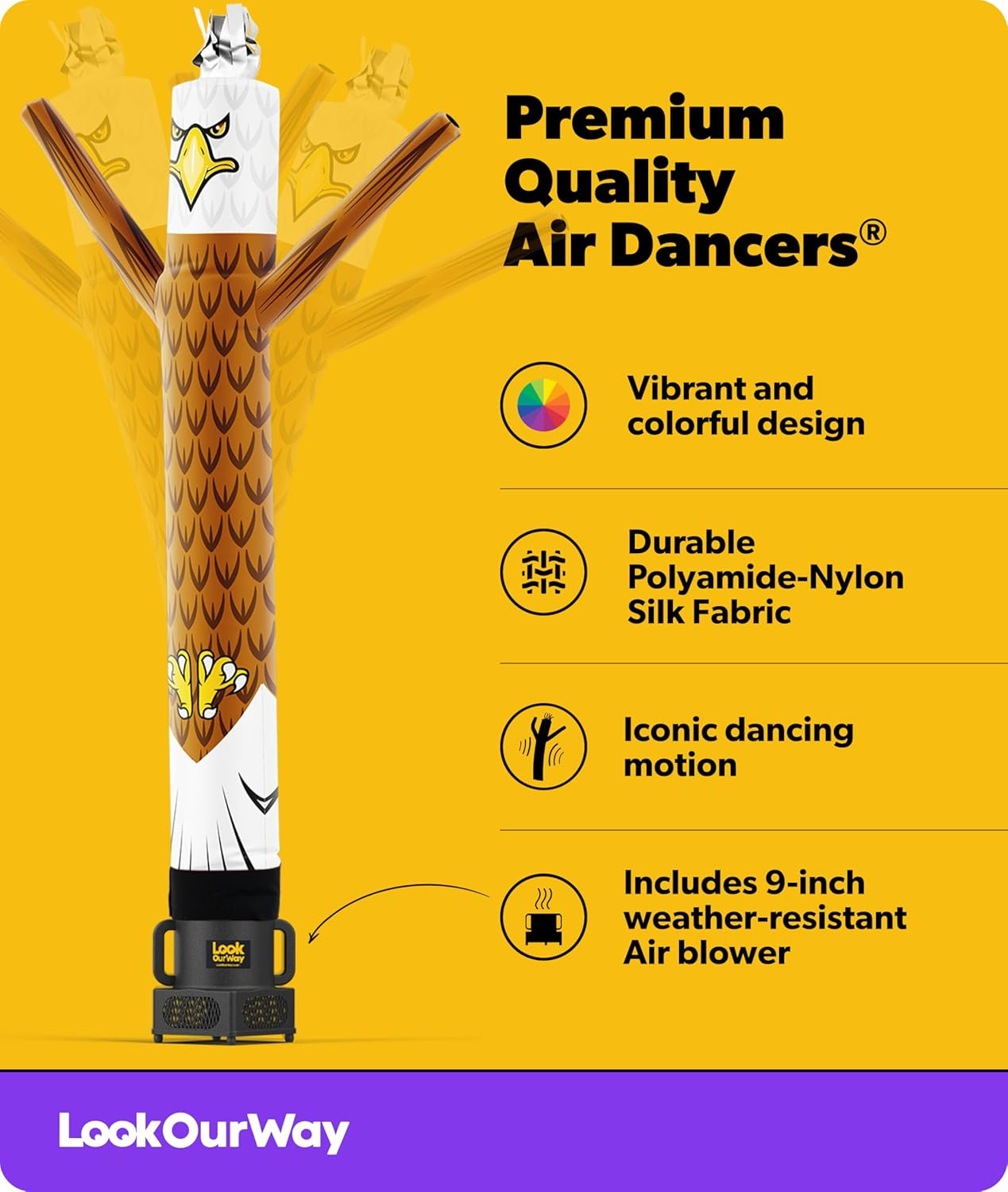 Air Dancers Wacky Waving Inflatable Tube Man – 7Ft Tall Inflatable Dancing Man w