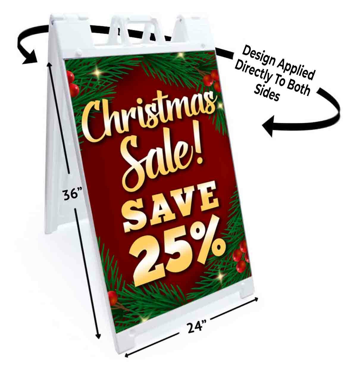 CHRISTMAS SALE SAVE 25% Signicade 24×36 A Frame Sidewalk Sign Double Sided