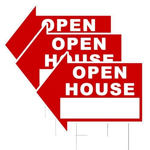 Large Huge Open House For Sale Yard Sale Arrows Yard Sign Double Sided With S…