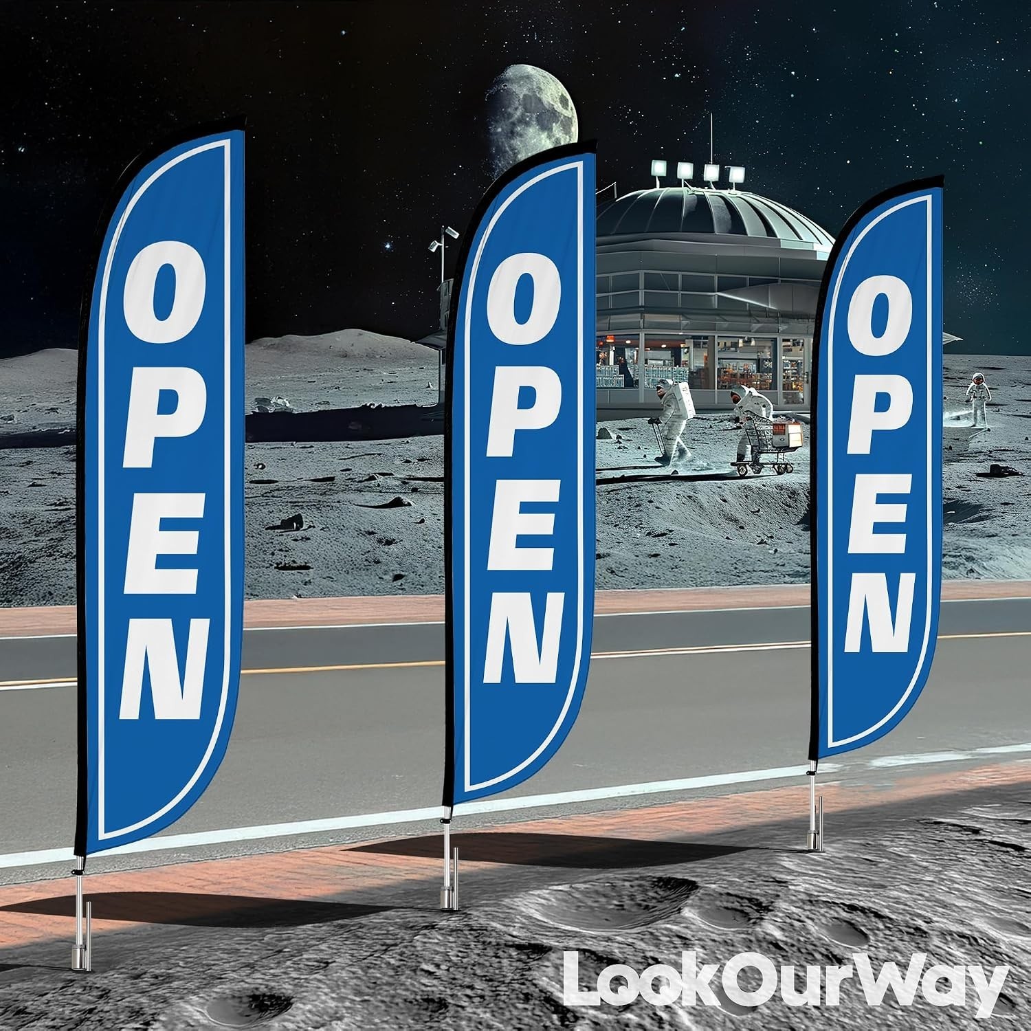 Grand Opening Advertising Flag – Business Promotion