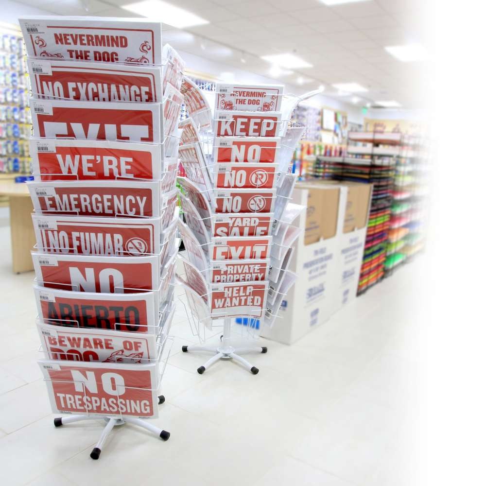 BAZIC 9&Prime; X 12&Prime; For Lease Sign, pack of 24