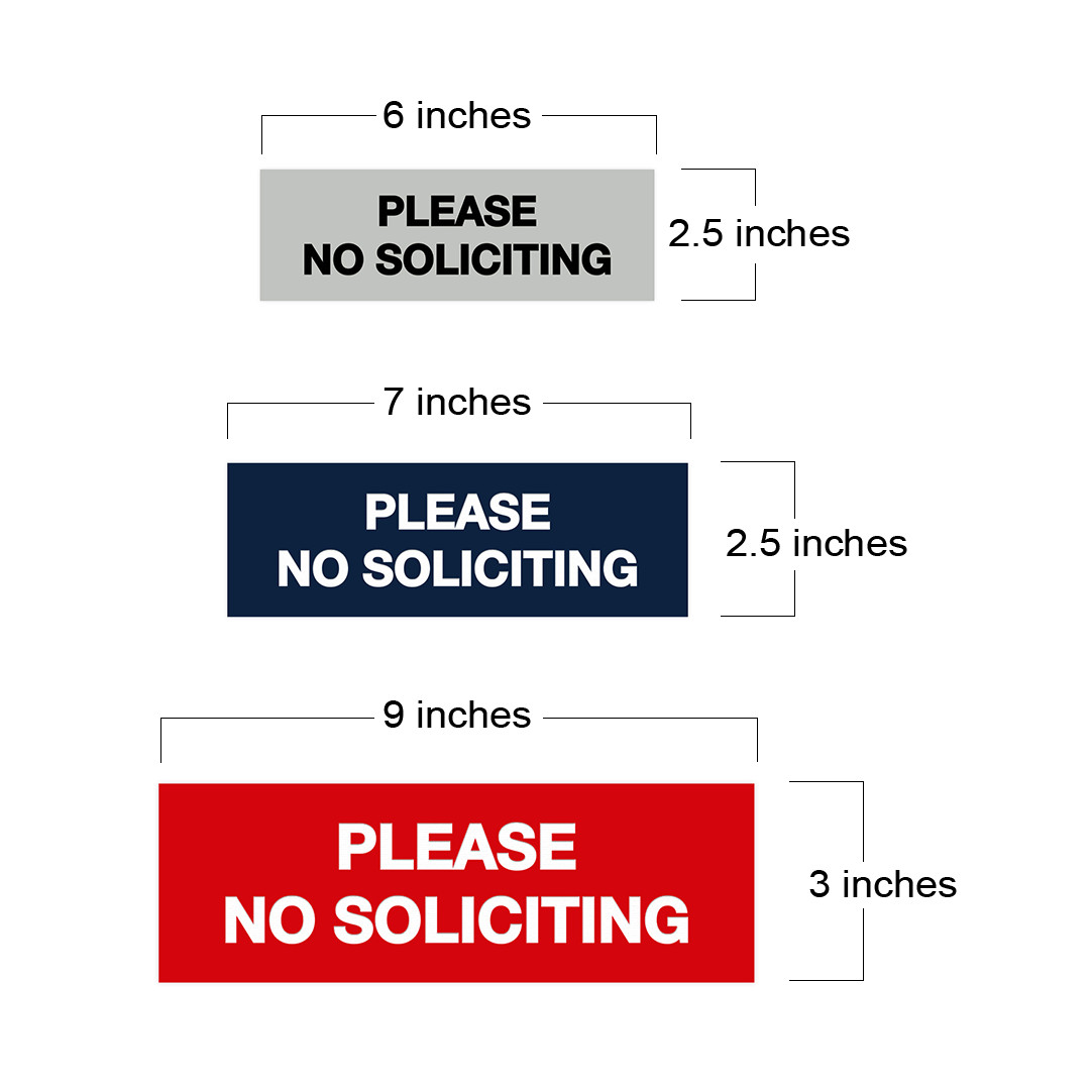 Basic Please No Soliciting Sign