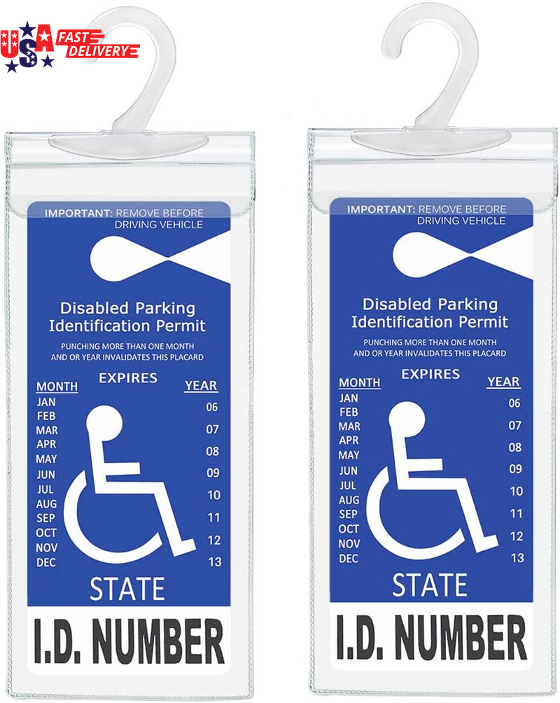 Handicap Parking Placard Holder, Ultra Transparent Disabled Permit Protective Co