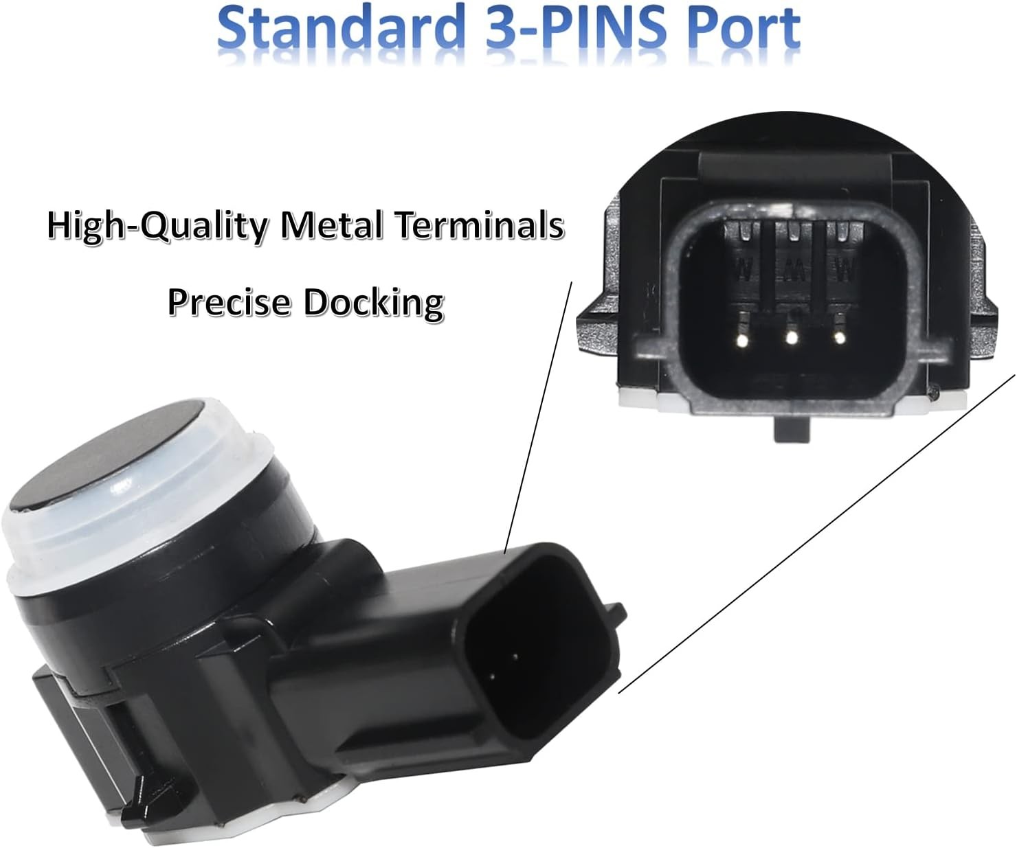MANATEE 23428268 Front Rear Bumper PDC Parking Aid Sensor for Cadillac Black
