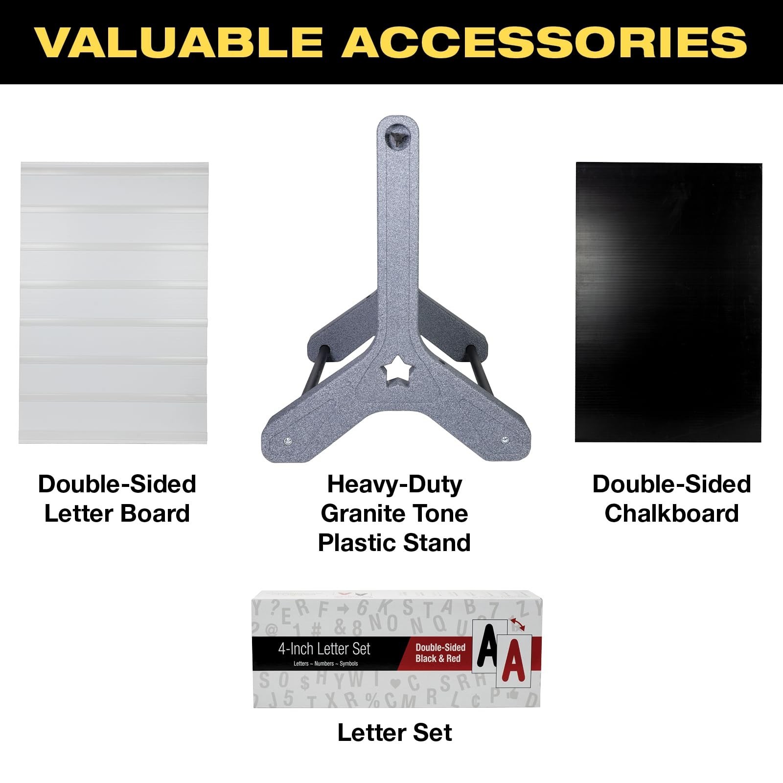 EXCELLO GLOBAL PRODUCTS, Swinging Changeable Message Sidewalk Sign: 24&Prime; x 36&Prime;…