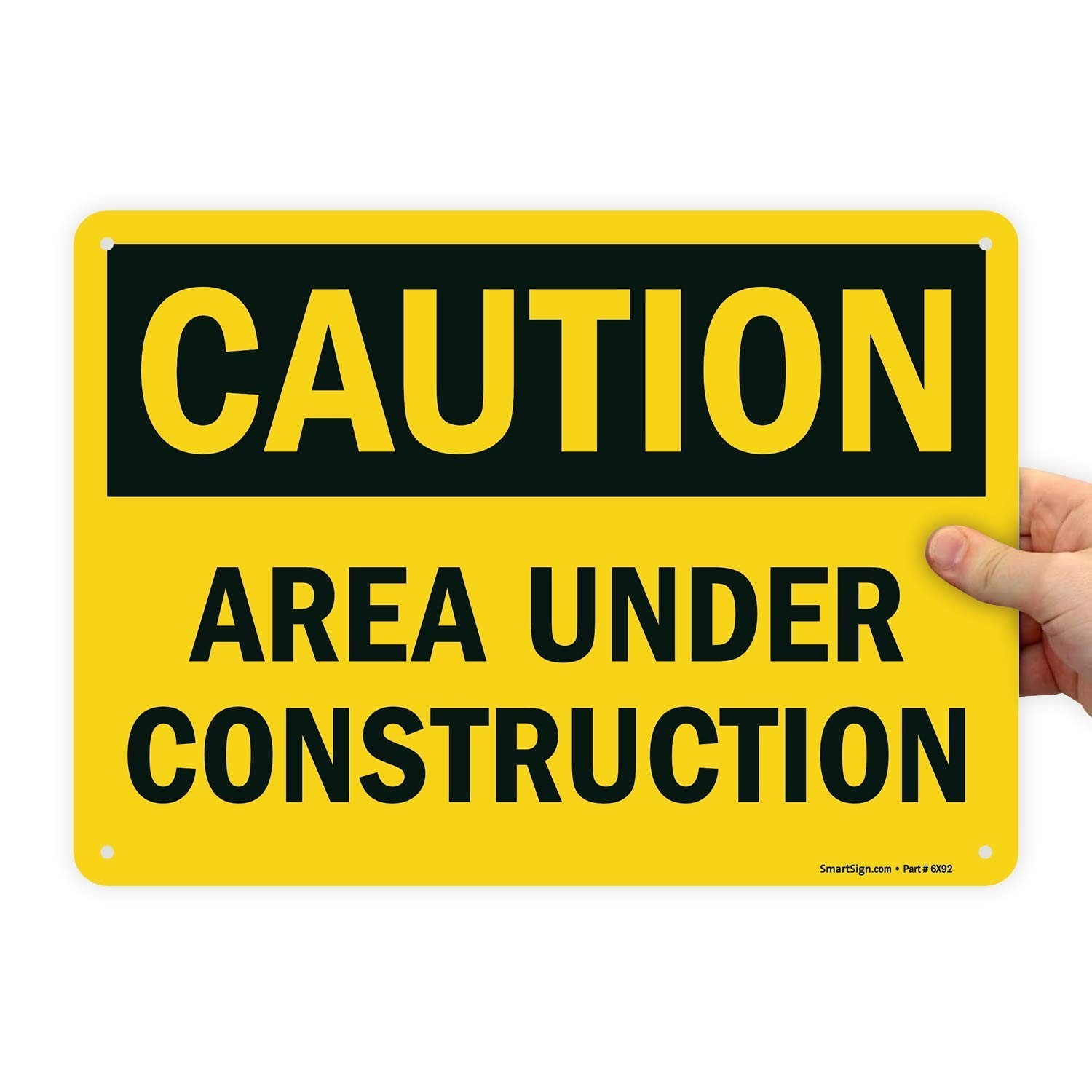Professional Caution Sign 10×14 – Durable Plastic for Indoor/Outdoor Use