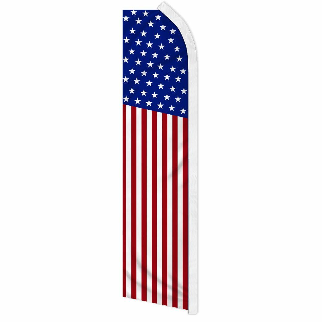 « USA » advertising super flag swooper banner business sign fifty 50 stars America