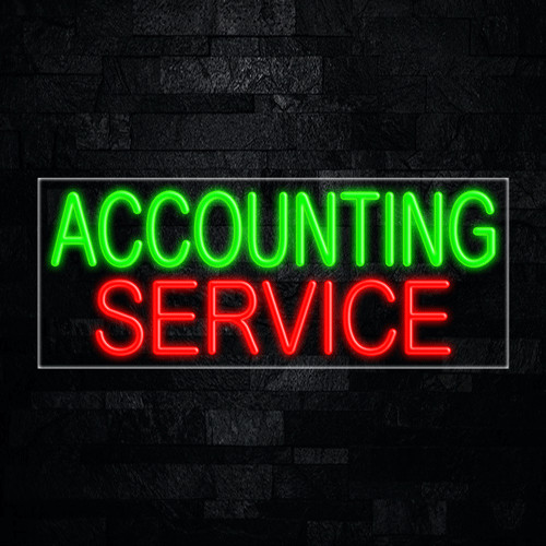 Accounting Service LED Neon Sign 30&Prime;L x 12&Prime;H #31345