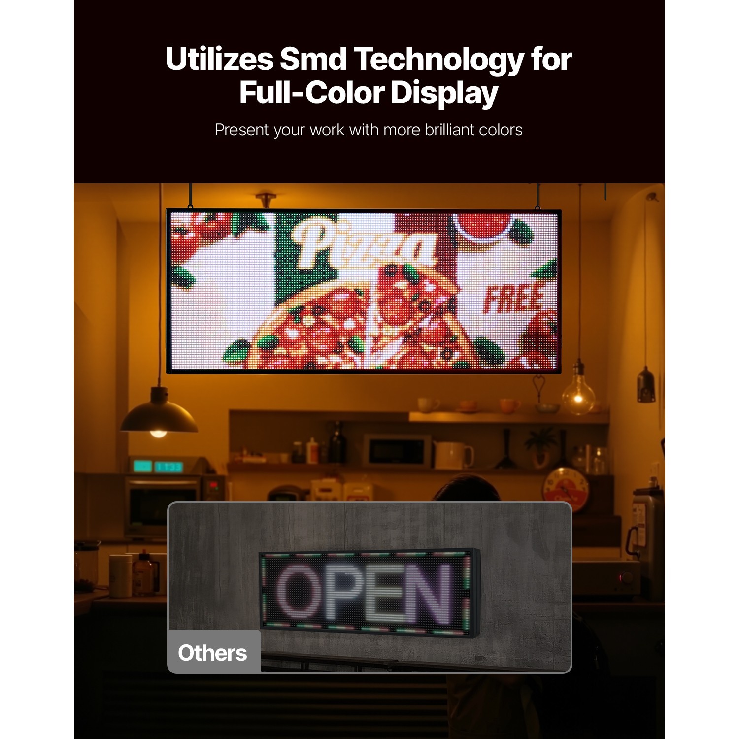 40&Prime;x17&Prime; Programmable LED Sign Scrolling Display Message Board P6 Full Multi-type