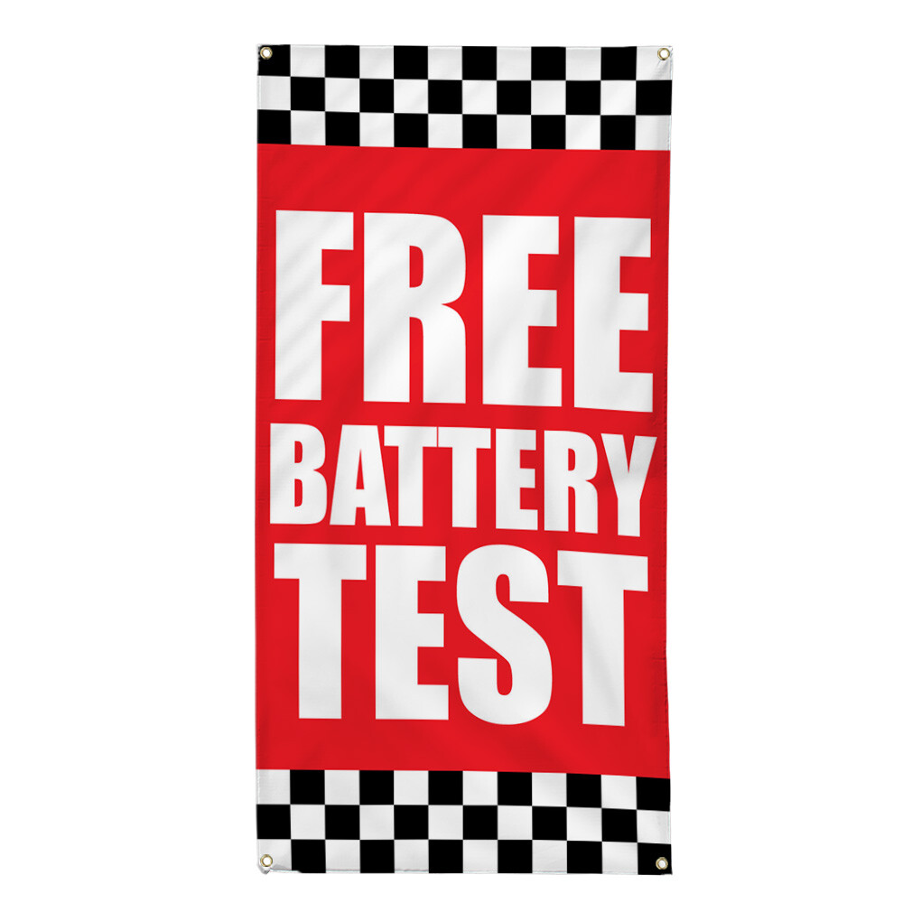 Vertical Vinyl Banner Multiple Sizes Outdoor Weatherproof Industrial Yard Signs