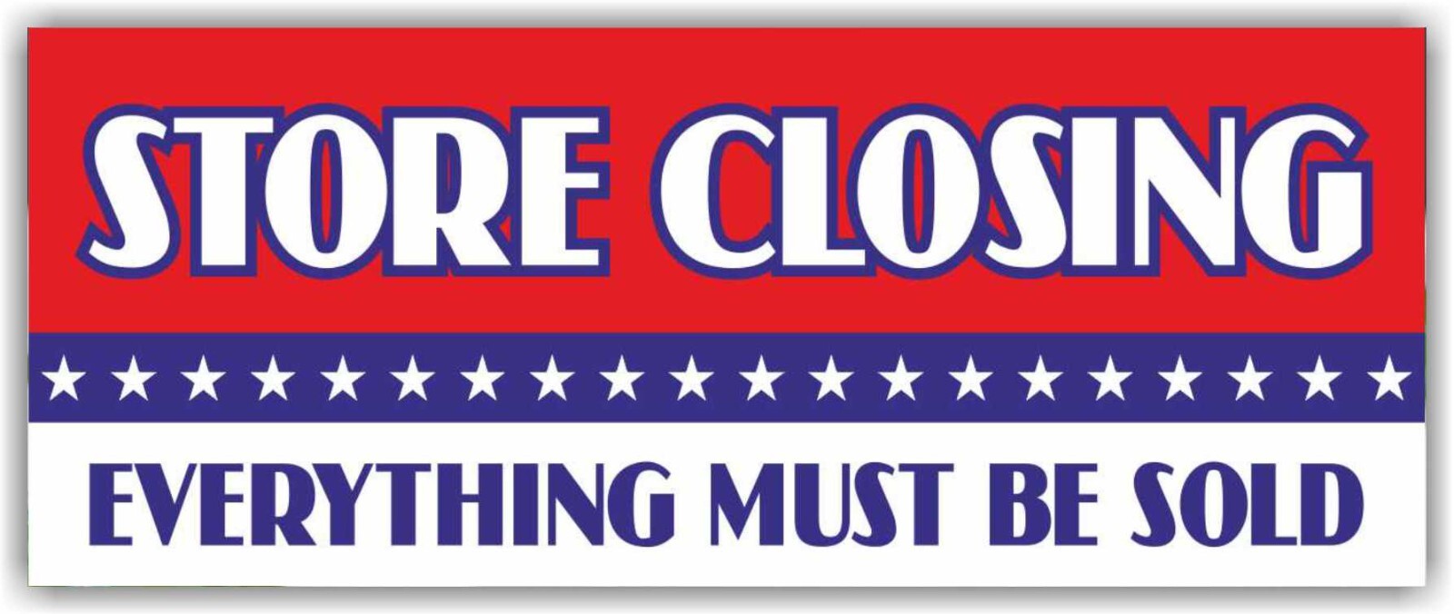 STORE CLOSING EVERYTHING MUST BE SOLD Advertising Banner Vinyl Sign SALE SAVE