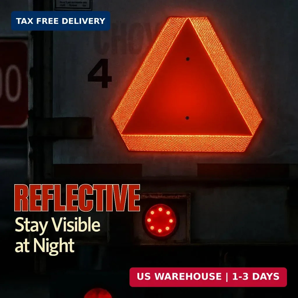 Ignixia Slow Moving Vehicle Sign, Rust free Aluminium Slow Moving Vehicle Triang