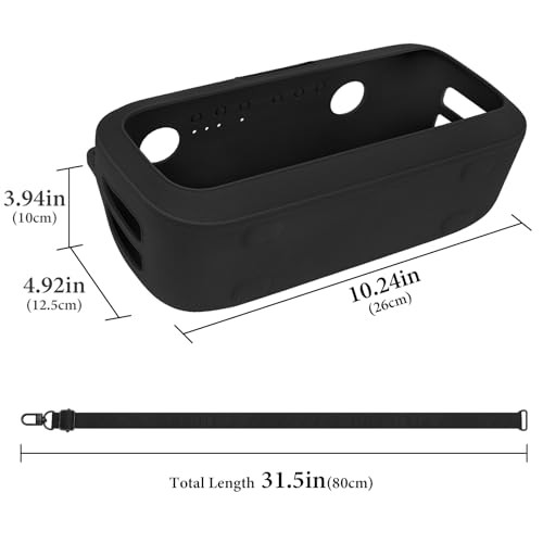 Geekria Silicone Speaker Case Compatible with Bose SoundLink Max Protective