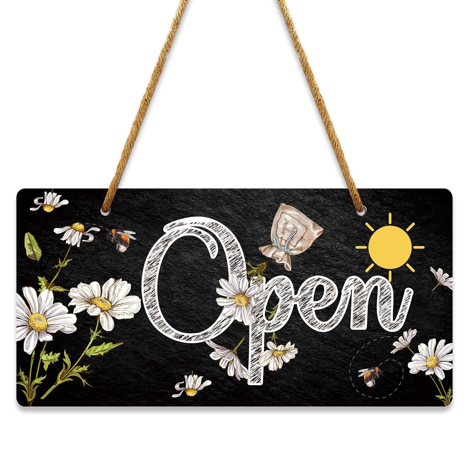 Open Closed Signs for Business Reversible Double Sided Business Hours Sign Bu…