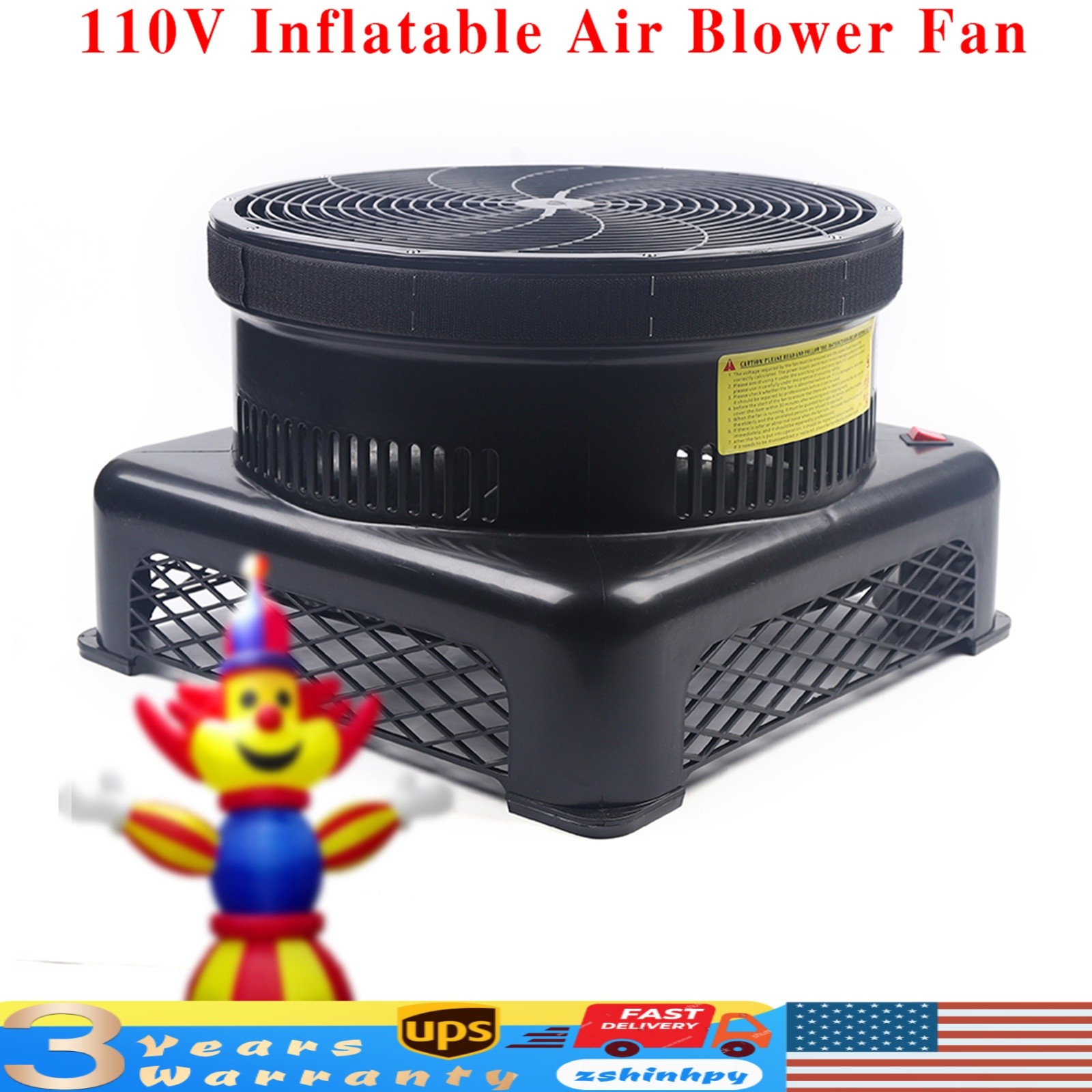 Man Dancer Air Blower Fan For Inflatable Advertising Air Wind Tube Puppet Sky