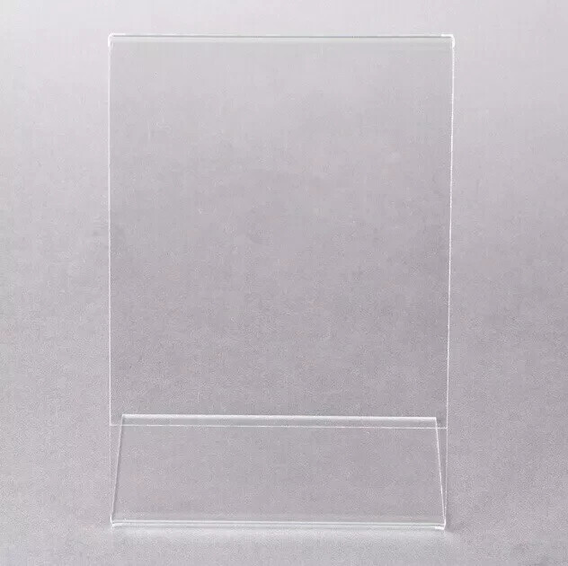 2CT 8×10 Acrylic Photo Frame Vertical Clear Plastic Display Sign Picture Mac4