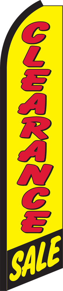Clearance Sale 15&prime; Tall Swooper Flag & Pole Kit Feather Super Bow Banner