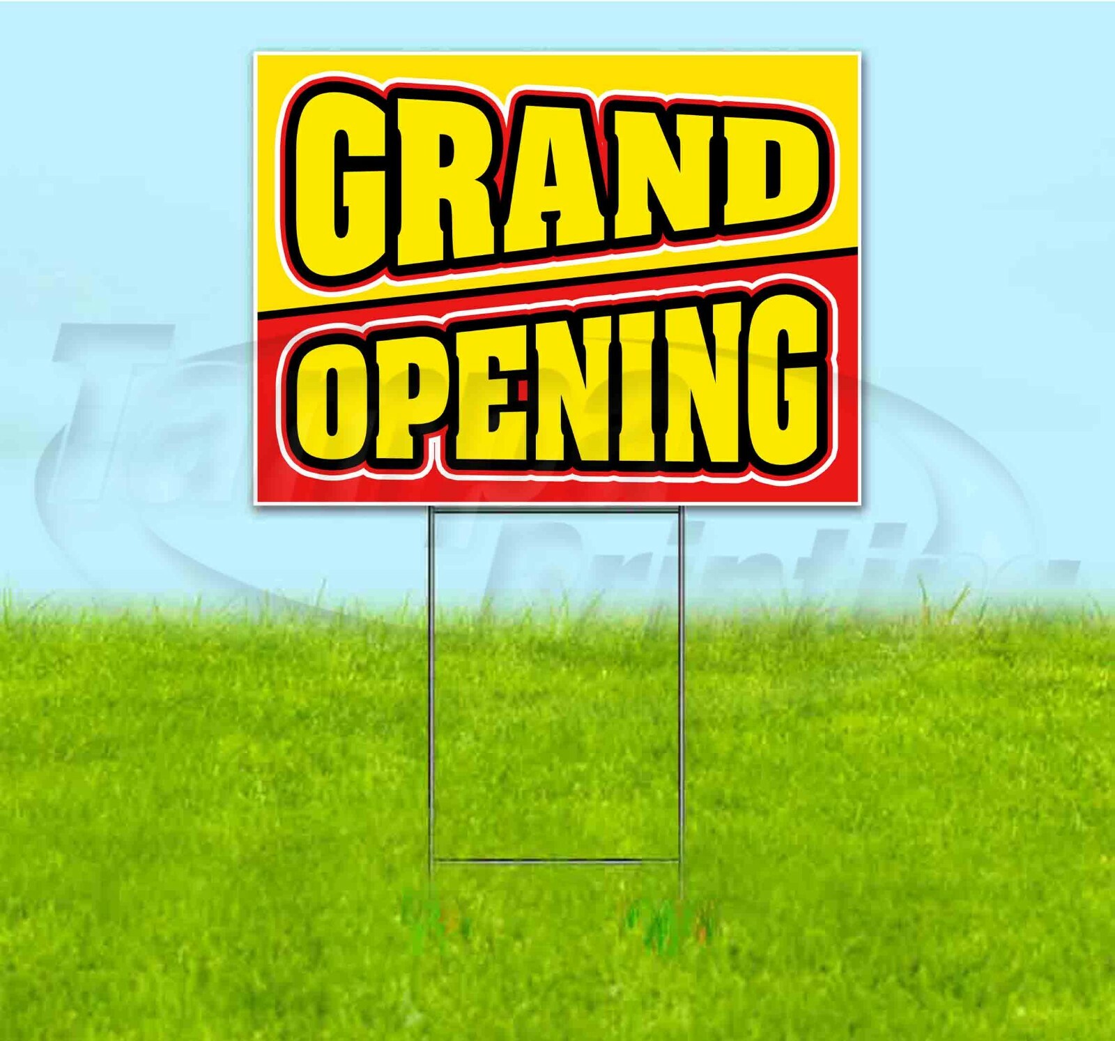 GRAND OPENING 18×24 Yard Sign WITH STAKE Corrugated Bandit USA BUSINESS