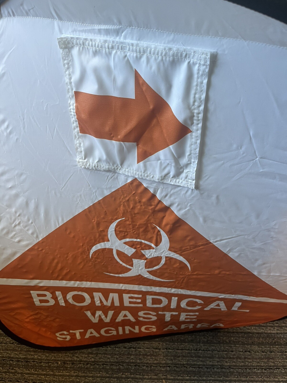 Biomedical Waste Management Staging Area Signage Kit Pop-up Sign Halloween Decor