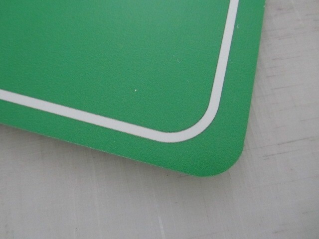 6&Prime;x12&Prime; Green with White Outline Aluminum Metal Sign Blank