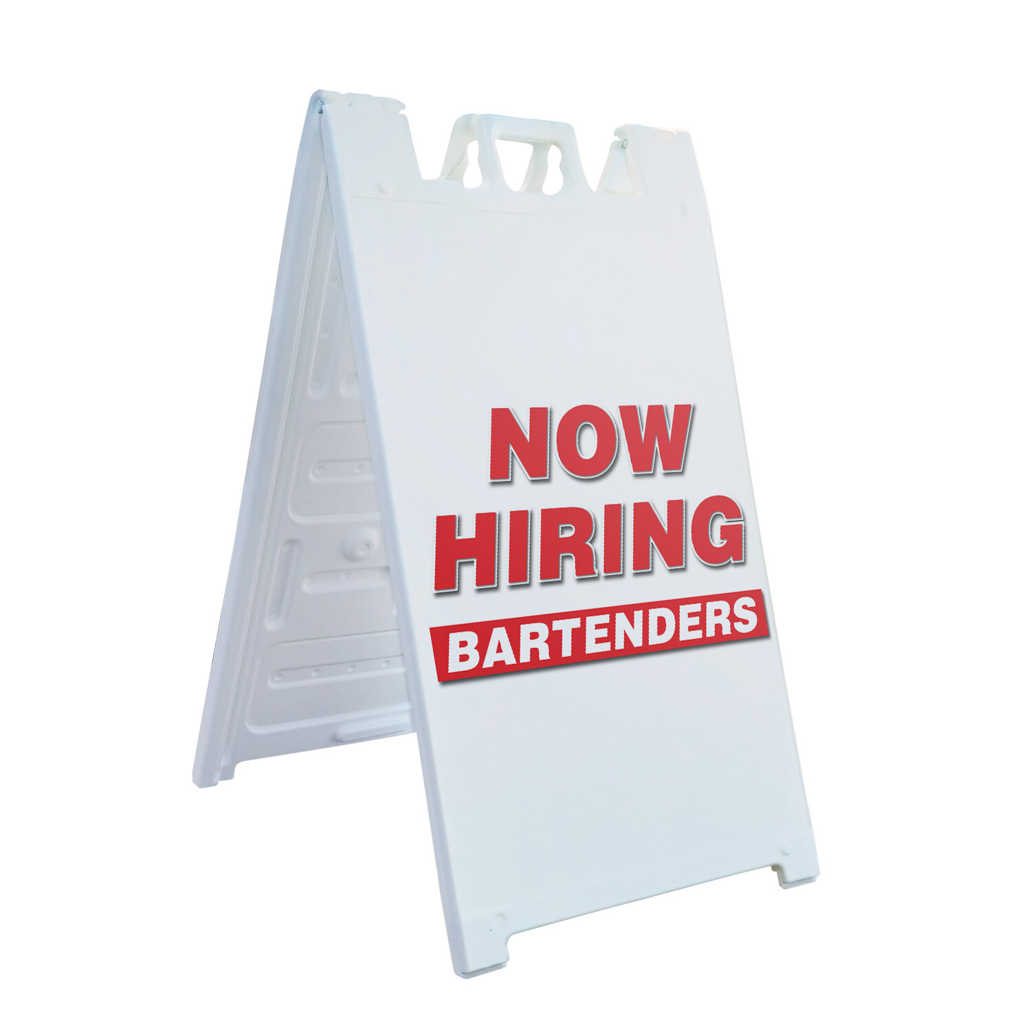 A-frame Sidewalk Now Hiring Bartenders 24&Prime; x 36&Prime; Double Sided A-Frame Sidewalk S
