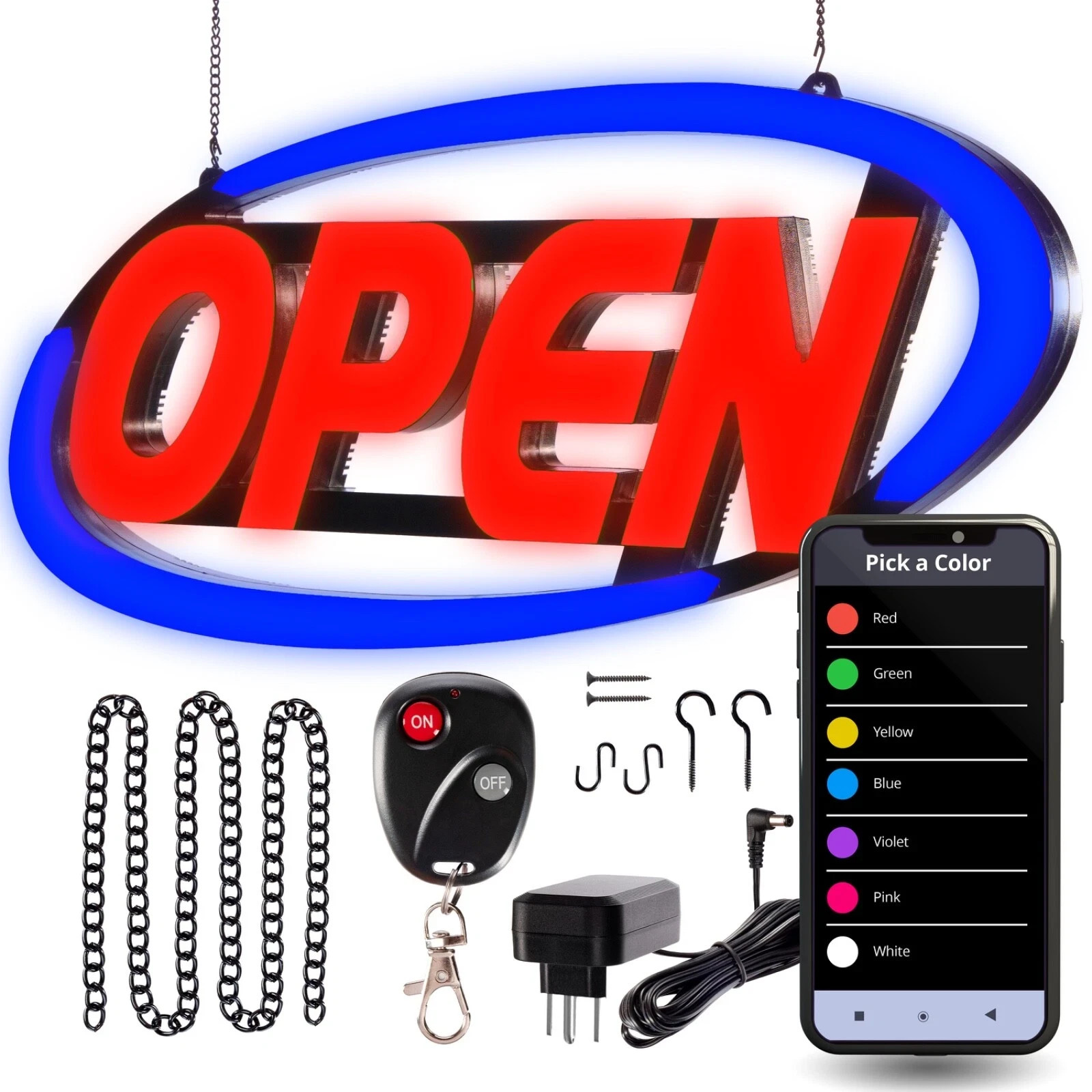 REFURBISHED-AS IS NO WARRANTY Led Open Sign for Business