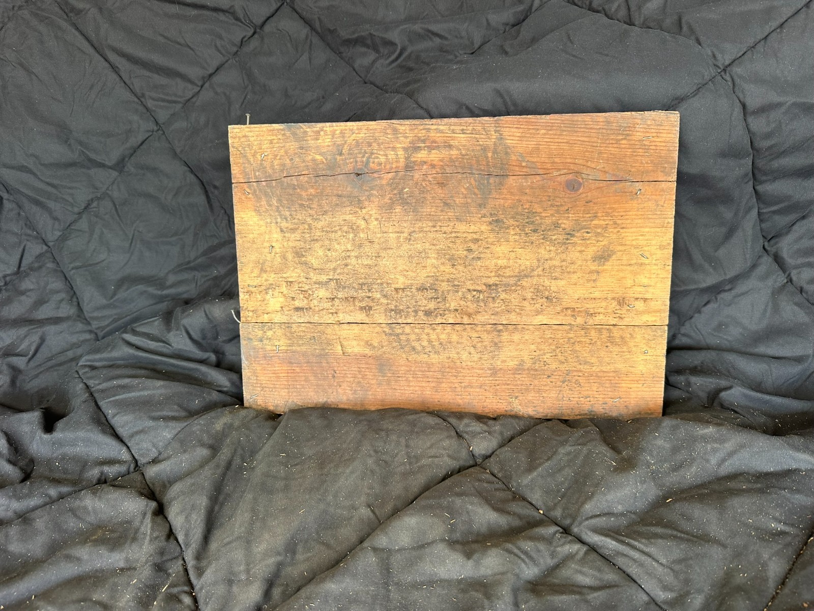 Antique Obear-Nester Glass Co Bottles Wood Panel Sign Off Crate St Louis KC