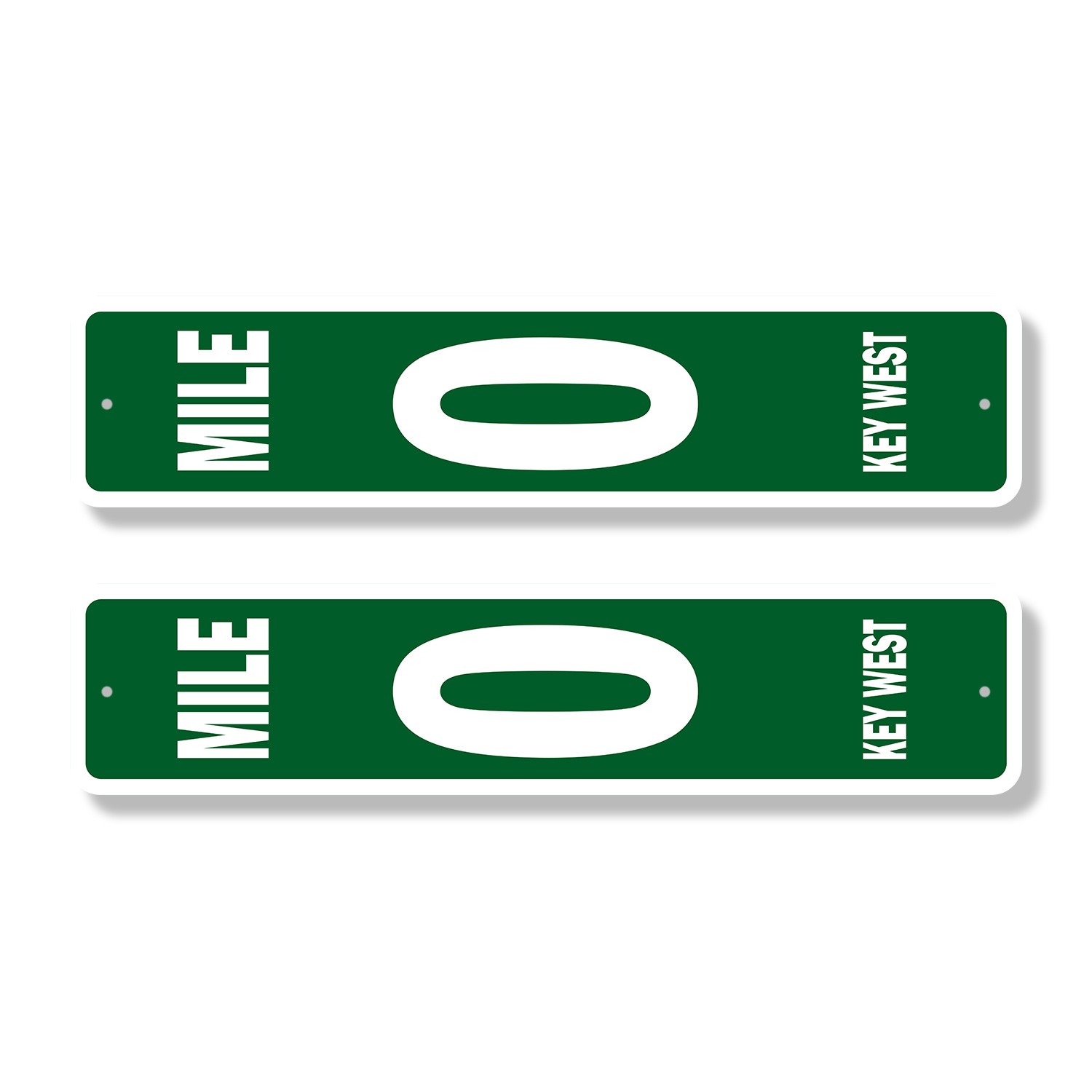 MILE 0 KEY WEST Street Sign (2 Pack) marker zero southernmost keys Florida