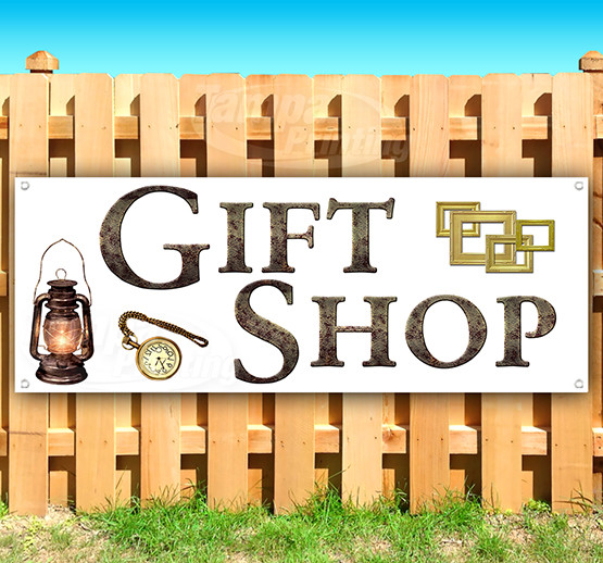 GIFT SHOP Antique Style Advertising Vinyl Banner Flag Sign Many Sizes USA
