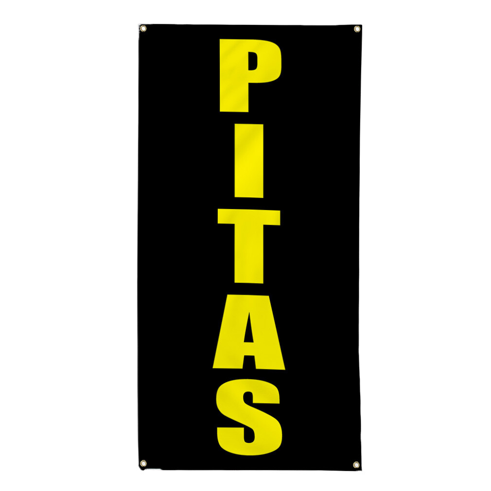 Vertical Vinyl Banner Multiple Sizes Pitas Style 6 Food and Beverage Outdoor