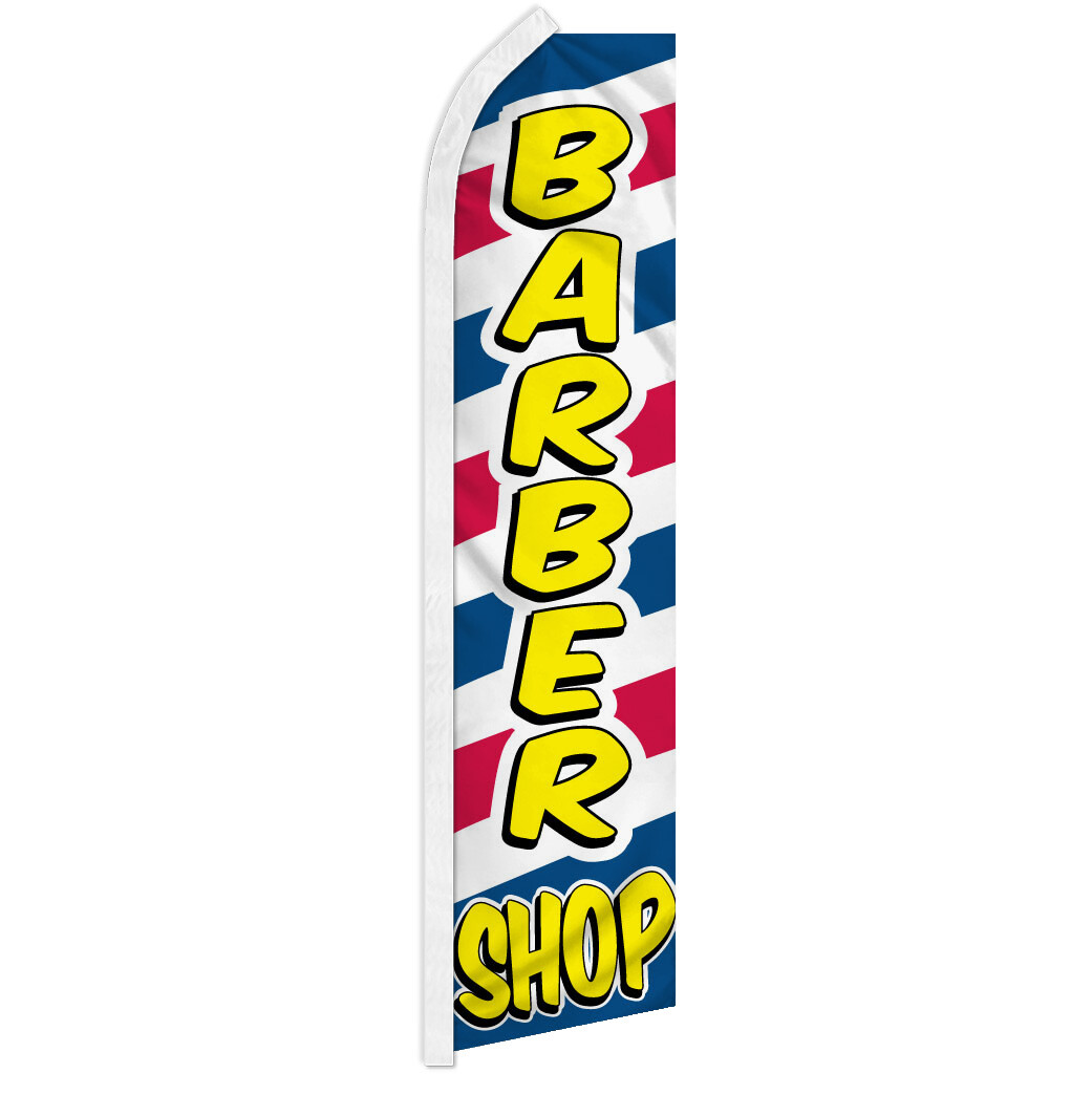 Barber Shop Swooper Flutter Advertising Feather Flag Men&rsquo;s Hair Cuts Barbershop