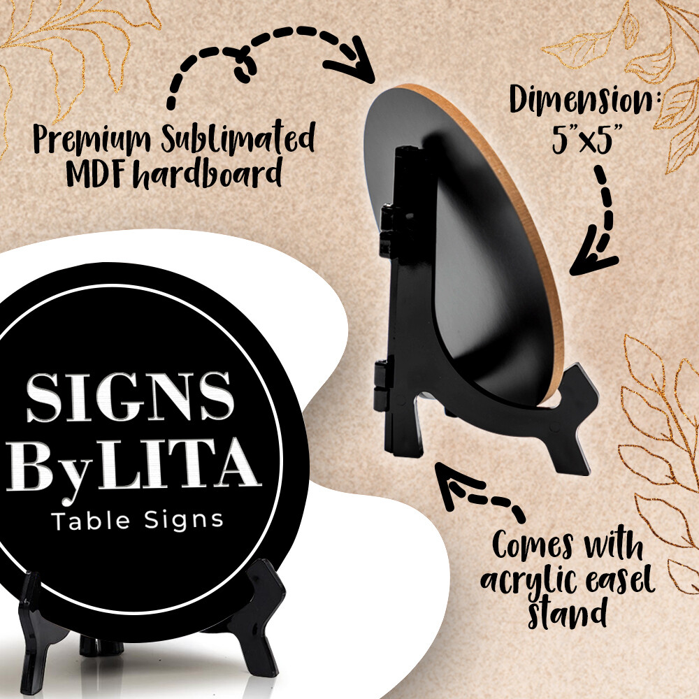 Employees Must Wash Hands Before Returning To Work Circle Table Sign