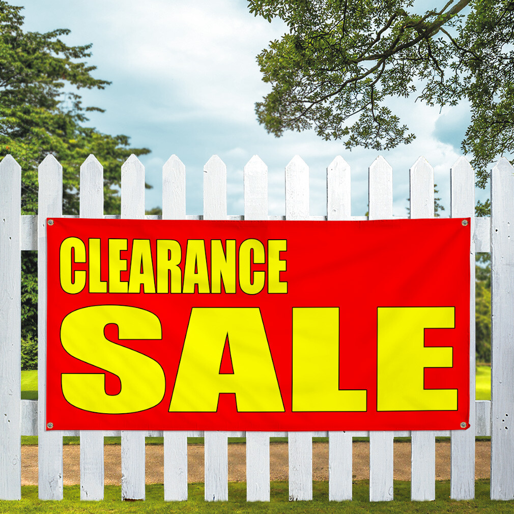 Vinyl Banner Multiple Sizes Clearance Sale Style 2 Business Sales Outdoor