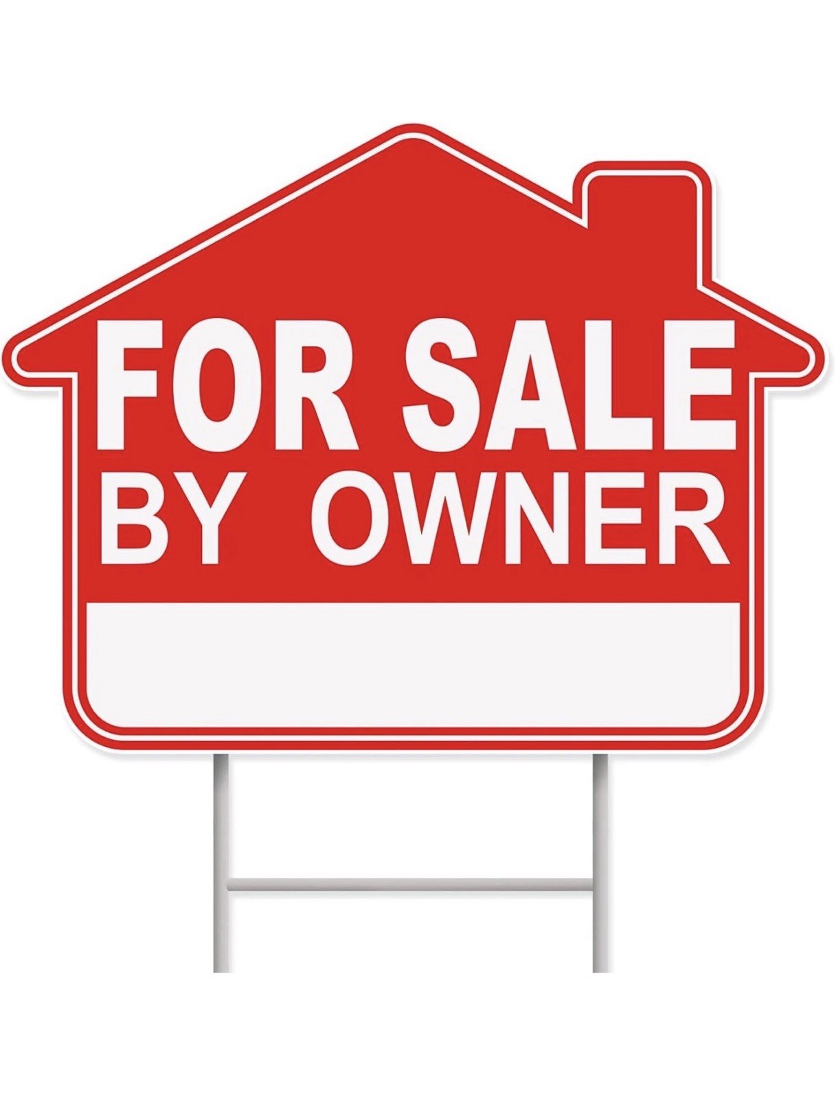 For Sale By Owner Yard Signs 3 Pack 17&Prime;x13&Prime; Double-Sided Corrugated Plastic NEW!