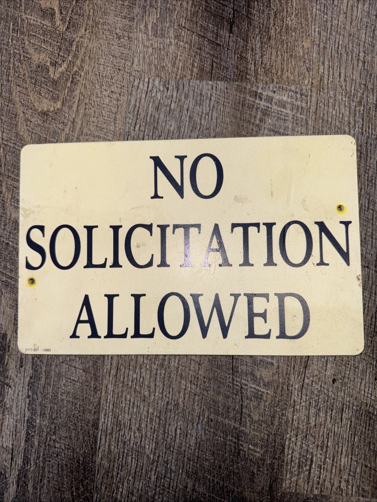 No Solicitation Allowed Foam board Sign 11×7”