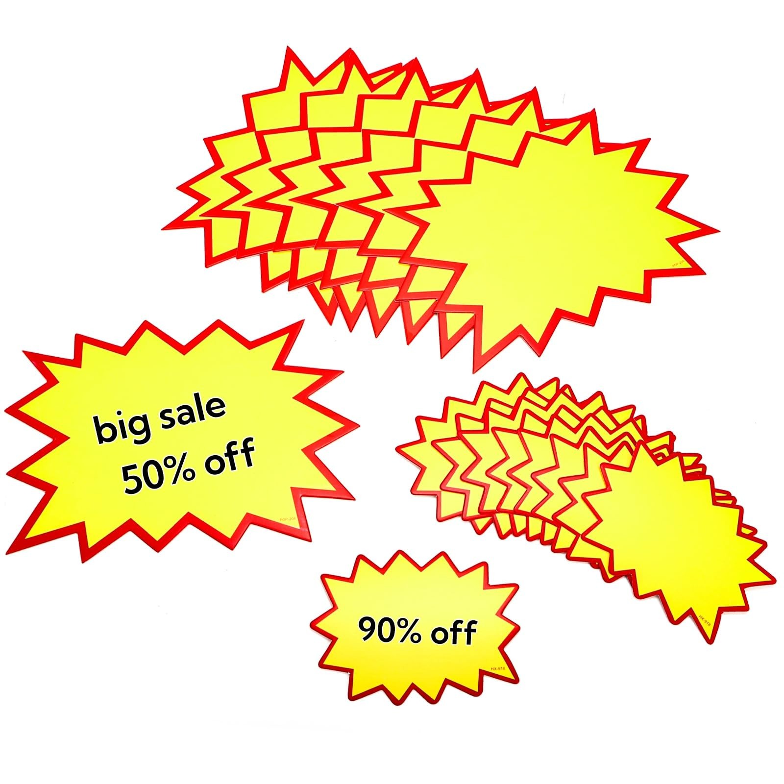 400 Pcs Starburst Signs Blank Sale Price Tags Retail Sale Signs Price Labels