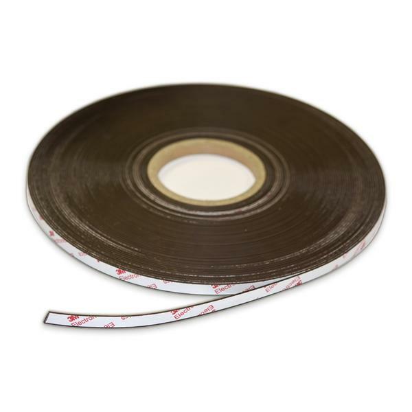 Flexible Magnetic Tape Strip 30M ROLL x 12.5mm x 1.6mm | 3M Adh Tape | PART B