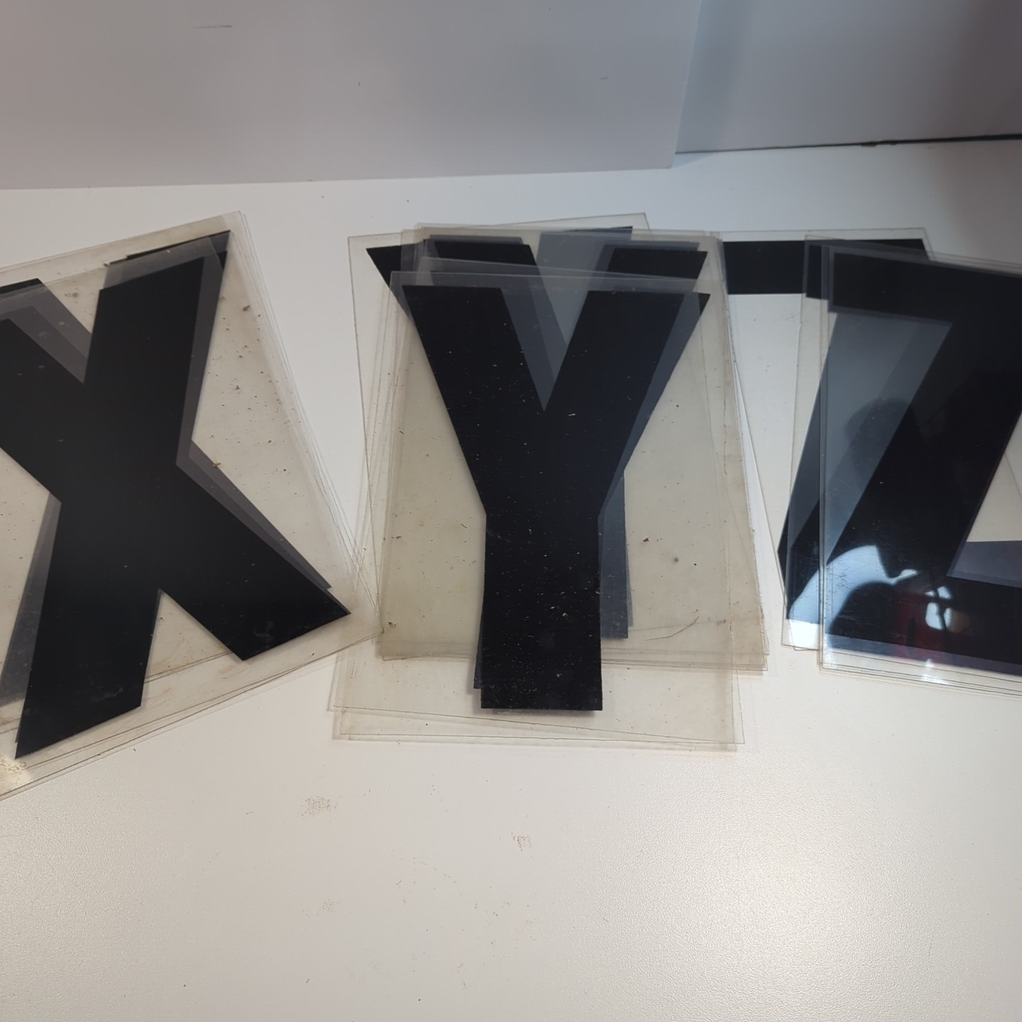 11&Prime; Black Marquee Sign Letter Complete Alphabet Commercial Outdoor Store Plastic