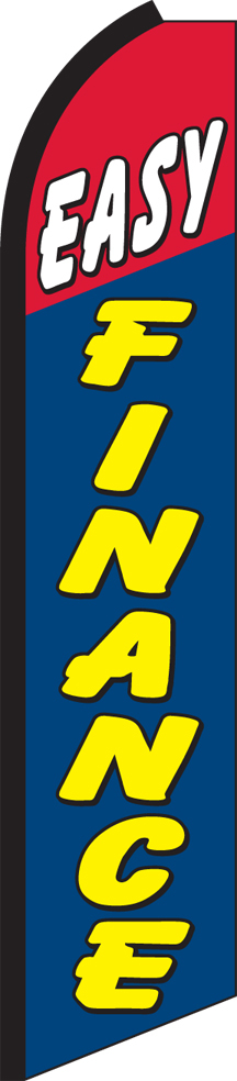 Easy Finance Swooper Flag Feather Super Bow Banner
