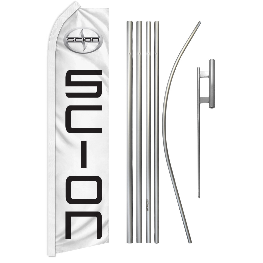 Scion Swooper Flutter Feather Advertising Flag Kit Car Dealership Flag Car Make