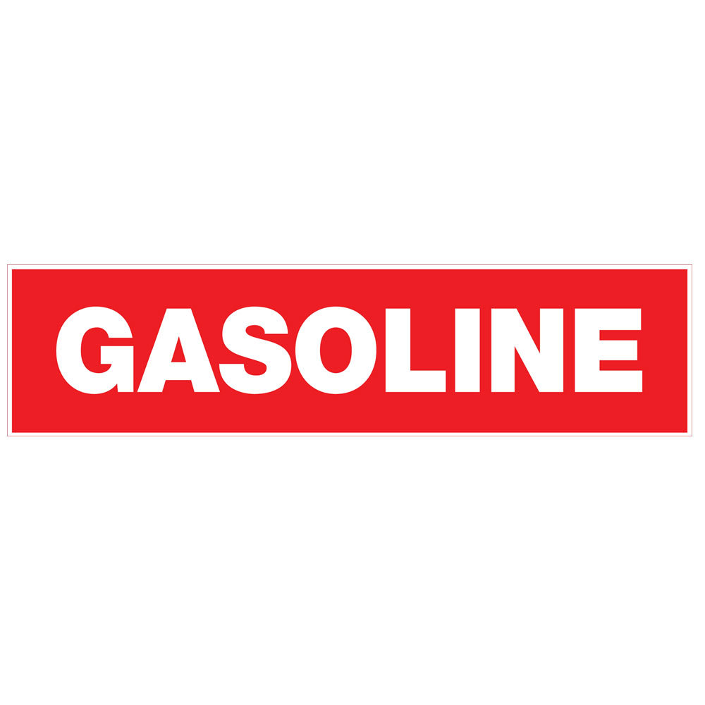 Hillman 845628 Gasoline Fuel Sign, Red and White Mylar, 2×8 Inches 1-Sign