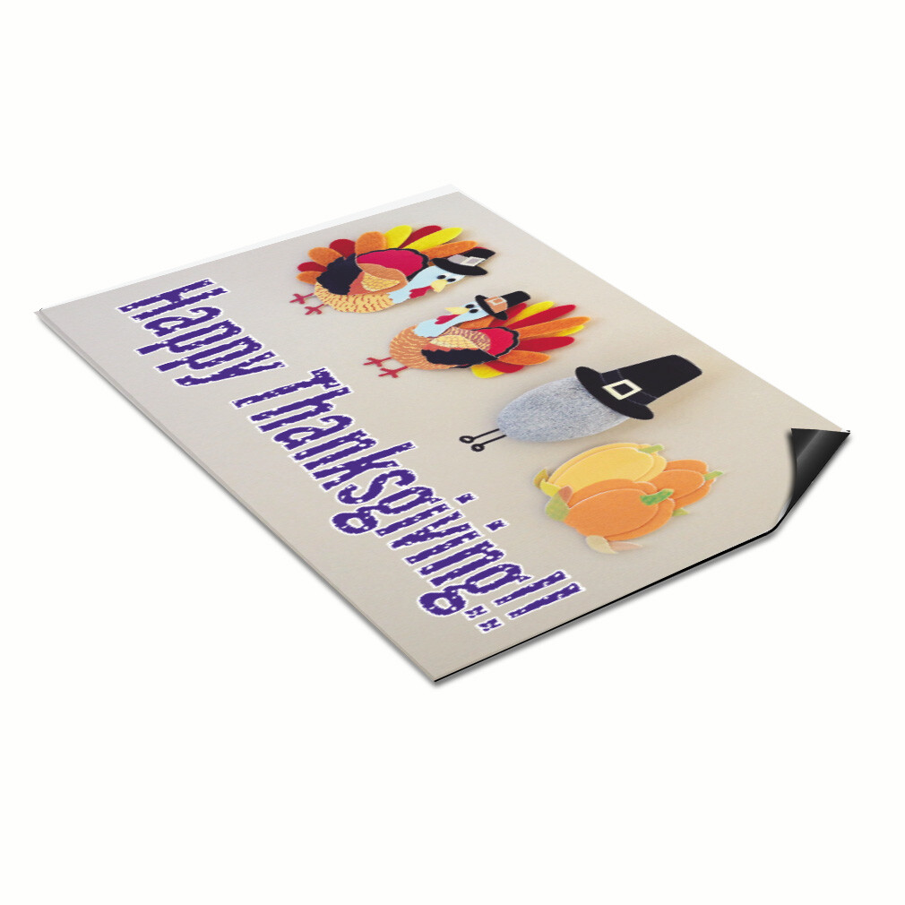 Car Magnet Set of 2 Happy Thanks Giving Advertising Printing B Industrial Sign