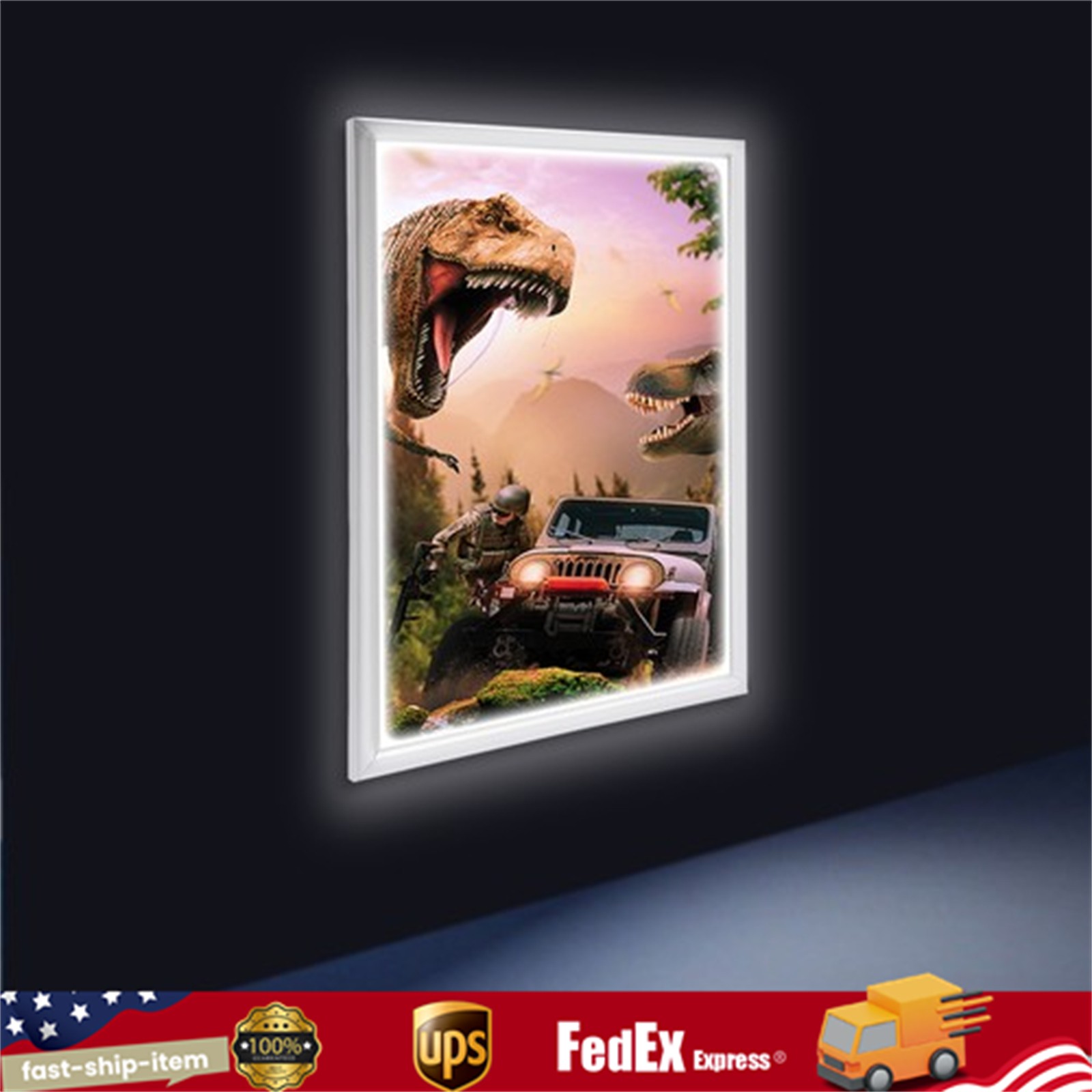 24&Prime;x36&Prime; Backlit LED Poster Frame Art Picture Light Box Advertising Display Frame
