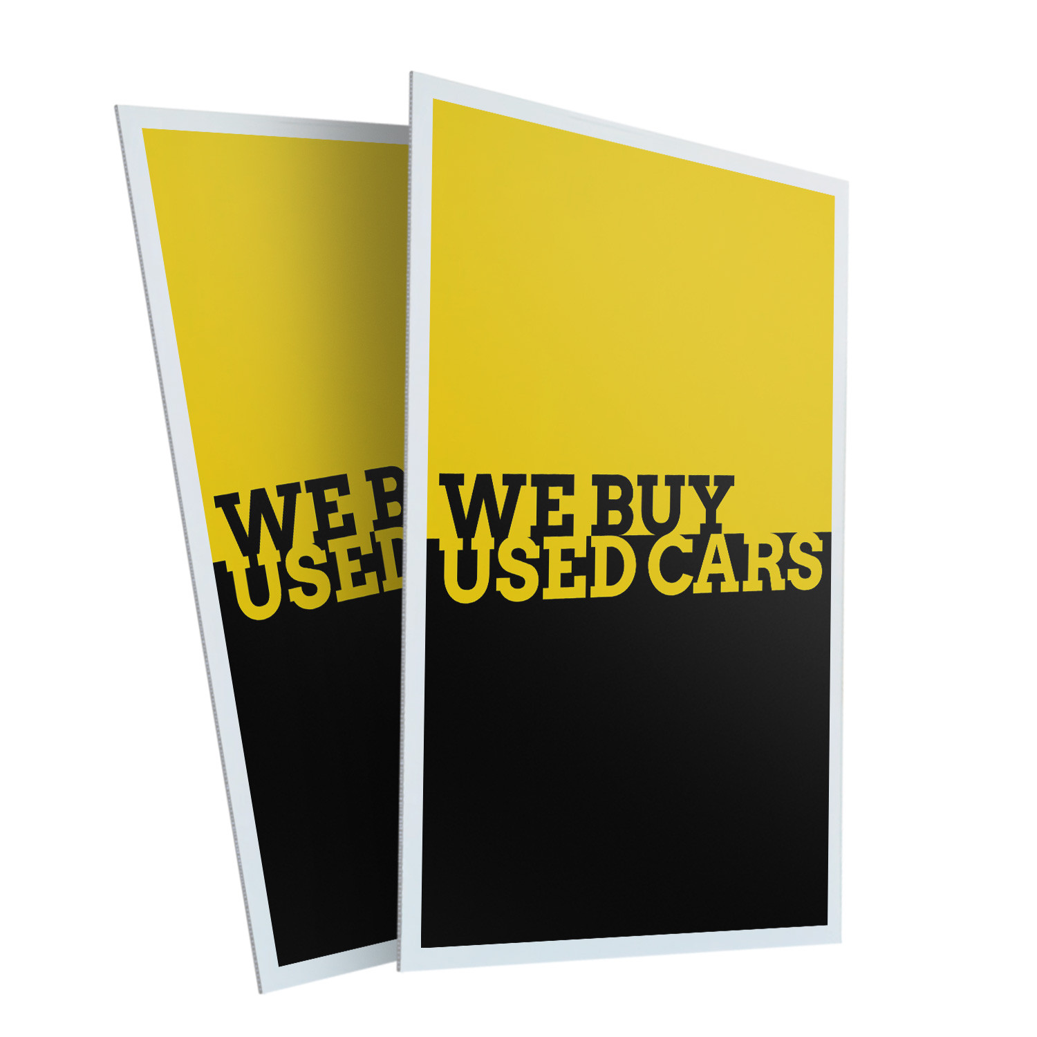 We Buy Used Cars Heavy Duty A-Frame Sidewalk Sign Auto Sales Promotions Low Cost