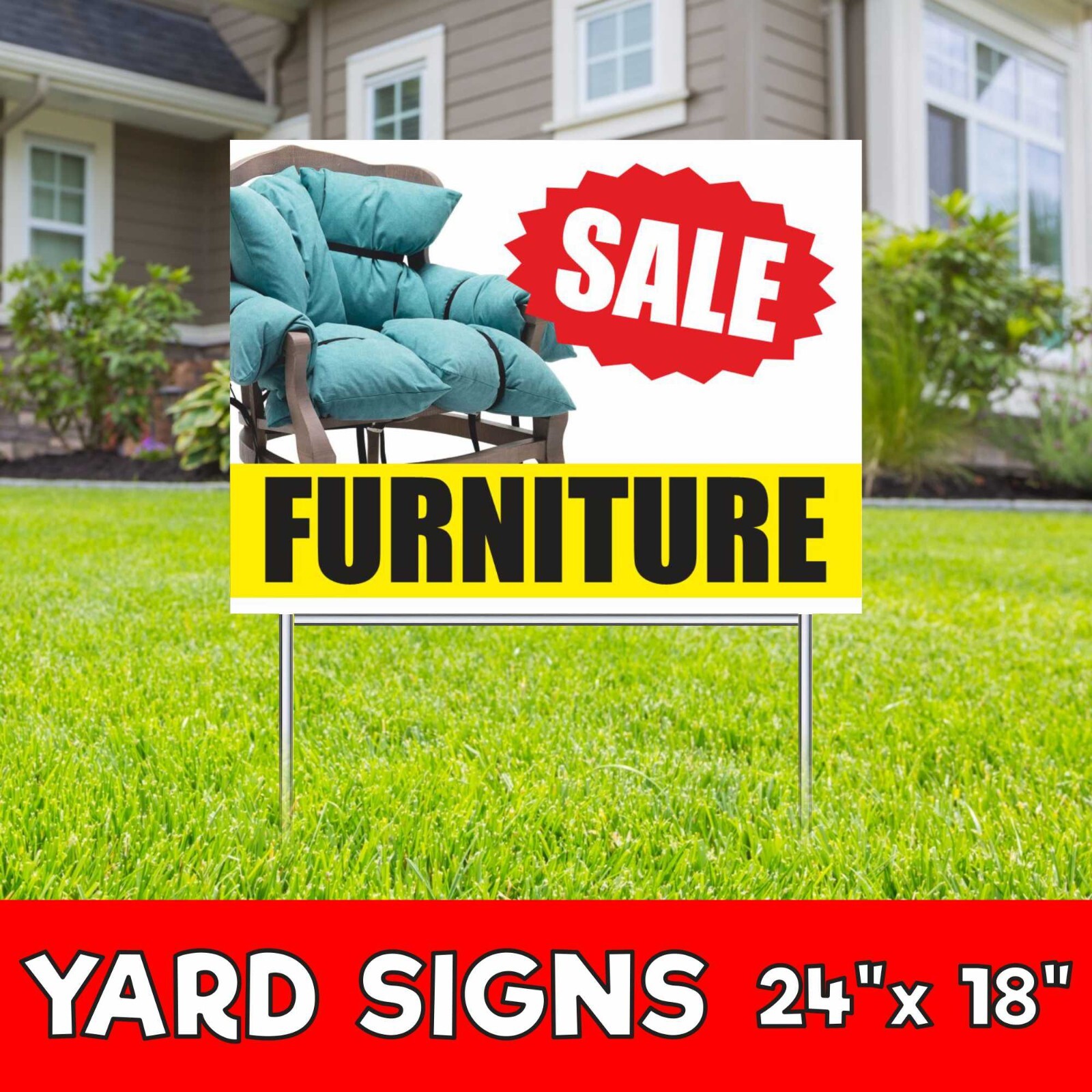 FURNITURE SALE Corrugate Plastic with H-Stakes Sofa Mattress Bed Bath discount