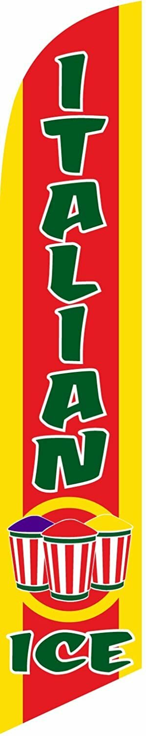 Italian Ice Feather Banner Swooper Flag, Replacement Flag Only