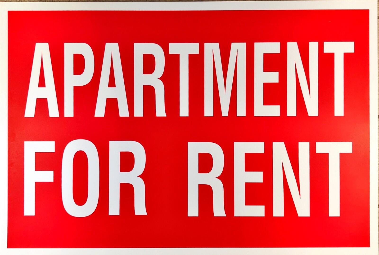 2 Pack APARTMENT FOR RENT Sign 12”x8” Brand New SEALED