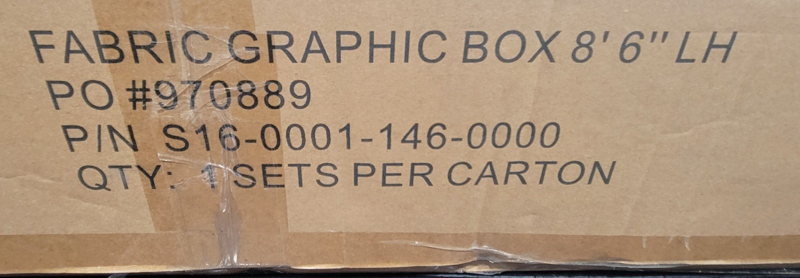 8&rsquo;6&Prime; x 26&Prime; LED FABRIC GRAPHIC BOX (2 PCS) FOR ILLUMINATED DISPLAY