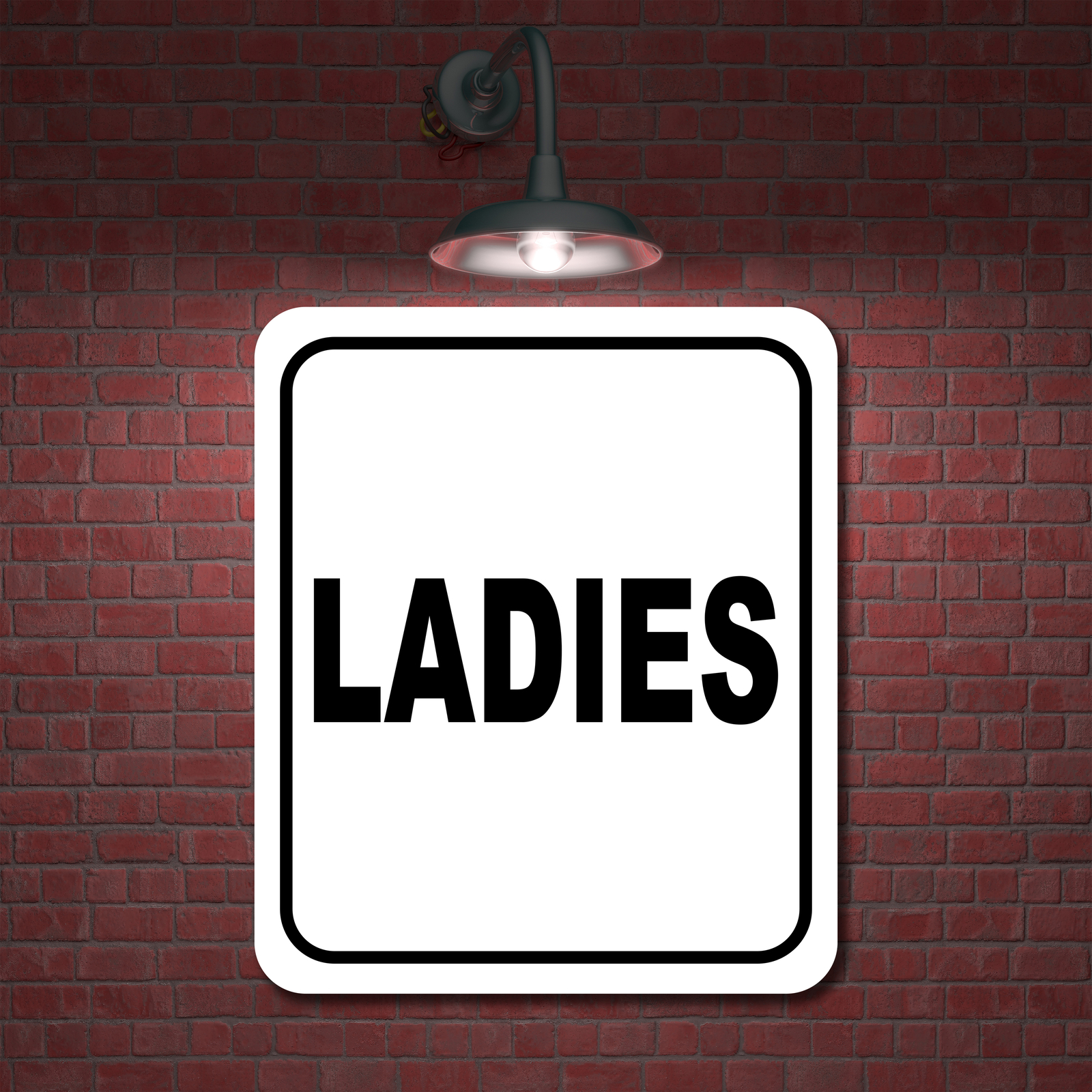 LADIES classic Aluminum Composite Sign